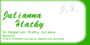 julianna hlatky business card